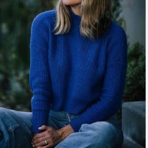 Mock Neck Crop Sweater